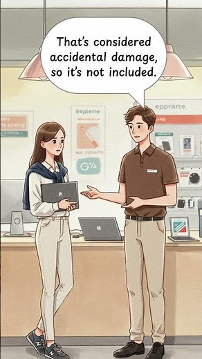 💻 Laptop Warranty Problem – Simple English Dialogue –Easy English Conversation #learnenglish