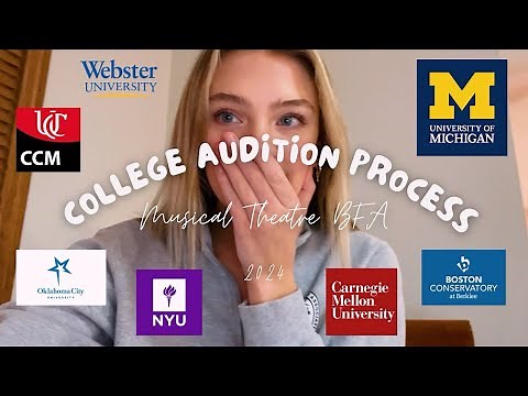 MY COLLEGE AUDITION PROCESS | Musical Theatre BFA 2024