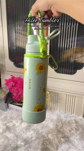 Hydrated and happy. #hilee #tumbler #tumblr #sunflower #limitededition