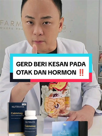 Ramai sangka GERD cuma masalah perut. Hakikatnya, kesannya jauh lebih besar dari itu. Bila asid perut kerap naik, ia bukan sekadar pedih ulu hati. GERD boleh mengganggu saraf vagus — iaitu saraf utama yang menghubungkan perut terus ke otak. Apabila saraf ini terganggu: • Sistem saraf jadi lebih sensitif • Otak sentiasa dalam mode “alert” • Hormon stres seperti cortisol meningkat Sebab itu ramai pesakit GERD alami: 🧠 Brain fog (susah fokus, rasa blur) 😟 Anxiety tanpa sebab jelas 😴 Susah tidur 