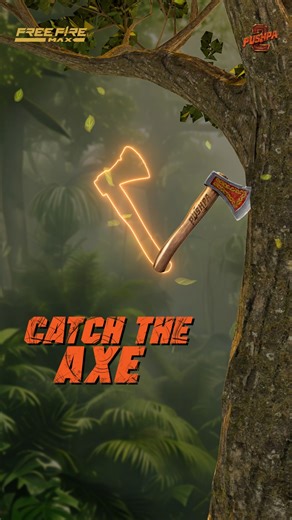 3.1M views · 24K reactions | Pushpa Raj ki kulhaadi, sab pe bhaari! Can you catch it? 望 Tap, take a screenshot, and tag us in your story!  #PushpaInFFM #FreeFireMAX #Booyah | Garena Free Fire | Facebook