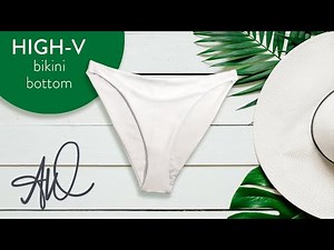 How To Sew a High V Seamless Bikini Bottom + FREE PATTERN! Fashion Design Tutorial