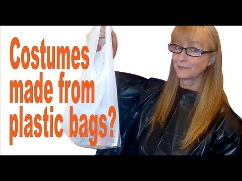 Upcycled Plastic Bag Halloween Costumes