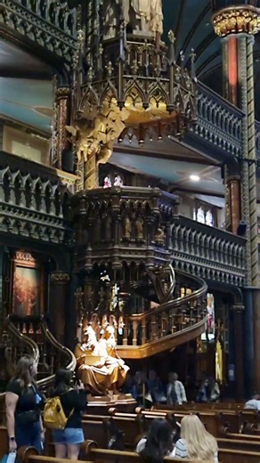 몬트리올 노트르담 대성당(Notre-Dame Basilica of Montreal)의 설교대(Pulpit)