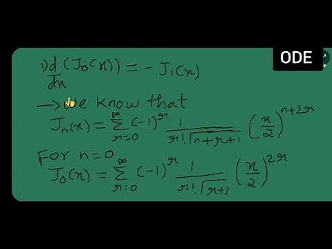 Bessel’s functions of orders 0:prove J'0(x)=-J1(x)