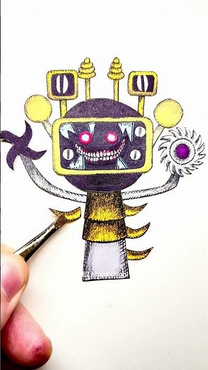 Funbot phase 10 11 12 transformation #stopmotion #drawing #incredibox #sprunki