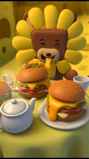 Super Bear Visits His Friend for Dinner 🐀🍔 #bear #roblox #superbearadventure #superbear #viral
