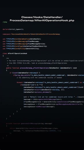 CodeBreak # 130 ☕ TYPO3 DataHandler - Teil 11
