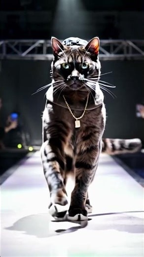 High Fashion Cats 😎 Stylish Pet Outfit Inspiration #cat pet #catwalk #fashion #funny #cute #catloves