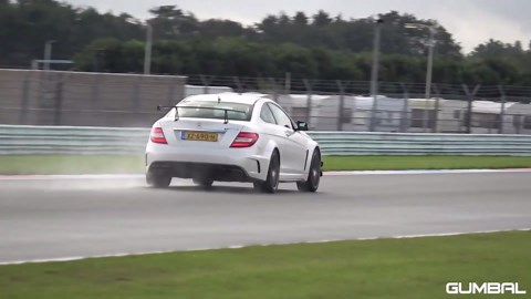 C63 AMG Black Series Rain Drive & Exhaust Sound