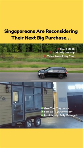 "$100K Can Buy You a COE… or a Vehicle That Earns You Passive Income"...