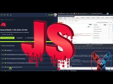 TryHackMe React2Shell: CVE-2025-55182 - Full Walkthrough 2025
