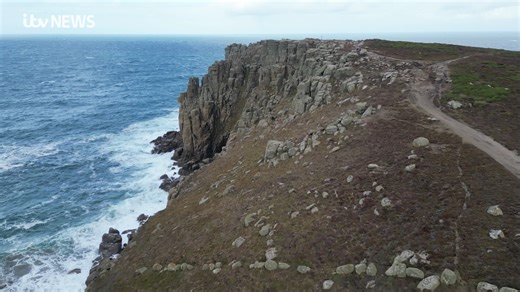 'You couldn't live in a landscape like this and not write about it' Best-selling author Patrick Gale tells us how his writing has been shaped by the dramatic landscape at Land's End. Watch more on ITVX: https://bit.ly/4otdVNT | ITV News West Country