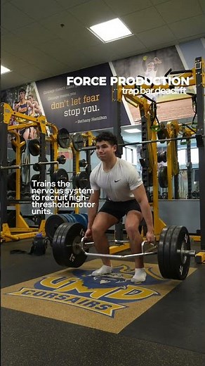 Overcoming isometric pull followed by heavy trap bar deadlifts. #athletetraining #isometric