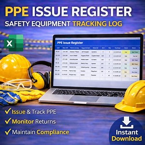 PPE Issue Register Spreadsheet | Safety Equipment Tracking Log (excel, Google Sheets) - Etsy Canada