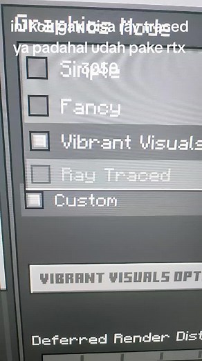 Minecraft RTX 3050 Ray Tracing Problem