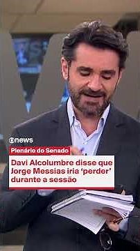 Davi Alcolumbre said that Jorge Messias would ‘lose’ during the session | In Focus