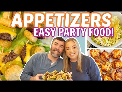 MAKE THESE 3 EASY APPETIZERS AT YOUR NEXT PARTY | FOOTBALL FOOD | PARTY FOOD APPETIZERS | MUST TRY