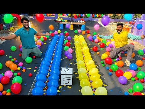 1000 BALLOONS! The $10,000 Balloon Pop Challenge! (We LOST Everything)
