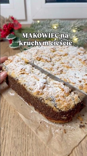 Makowiec na kruchym cieście - najprostszy makowiec na święta 🎄😍 - #święta #przepis #makowiec