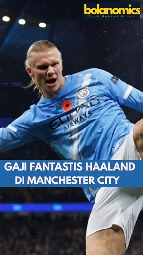 Haaland's Fantastic Salary at Manchester City #manchestercity #haaland #premierleague