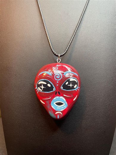 Handmade Alien Necklace - Etsy