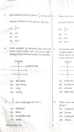 important MCQ for 10th class physical science board exam