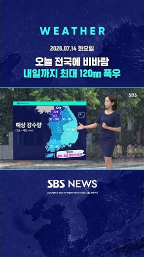 [Weather] Nationwide rain and wind today.. Up to 120mm of heavy rain through tomorrow #shorts