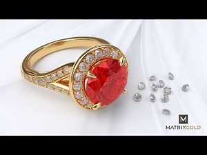 Split Shank Halo-style Ring - MatrixGold Webinar
