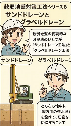 軟弱地盤対策工法シリーズその8サンドドレーンとグラベルドレーン