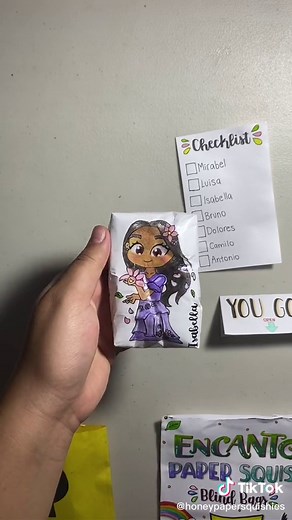 Reply to @yktheyenvlilsm ✨Opening an Encanto Paper Squishy Blind Bag!✨💜TYSM for the likes on my last one!! Which other do I make? 🤩🤞#encanto #fyp #papersquishy