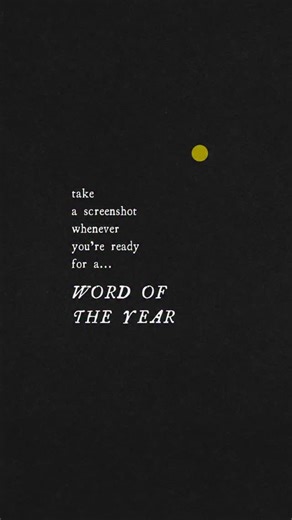 Morgan Harper Nichols on Instagram: "Just for fun (with a few new words added!) - Take a screenshot at any point to reveal a “word of the year.” These words and their annotations are a part of an archive of creative writing that I’ve been building for years, and I enjoy being able to reflect and share things like this every December..Feel free to take these words, expand the annotations, and journal your own versions of what your selected words mean to you. My hope is that this little activity i