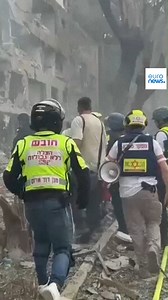 An Israeli rescue service said on Sunday that Iranian missiles struck areas in northern and central Israel after the US carried out strikes on Iran. | Euronews English