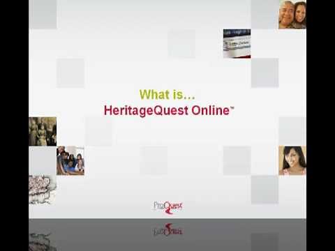HeritageQuest Online Genealogy Research in 2 Minutes