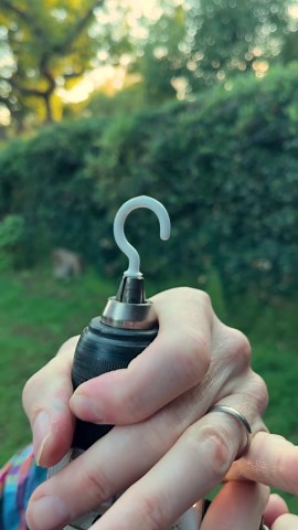 How to easily install screw hooks using a drill