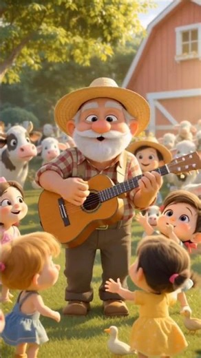 Old MacDonald Had a Farm 🐄 Cow & Children Sing-Along | Fun Kids Song 🎶