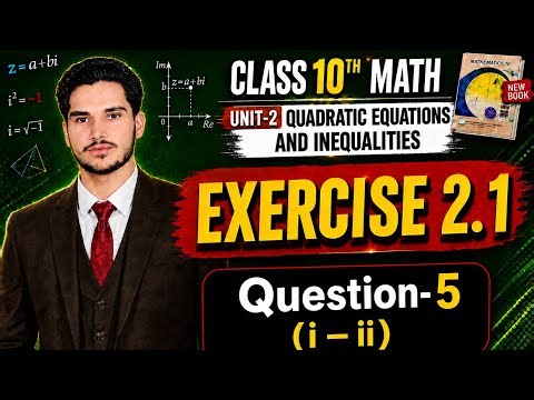 📘 Class 10 Math new book | Exercise 2.1 Question 5 (Part i & ii) in easy solution