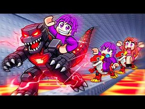 Using the 0.01% GODZILLA In Roblox Speed Dinosaur…