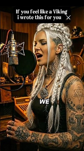 She is a real powerfull Shieldmaiden #vikingmusic #powerful #femaleartist