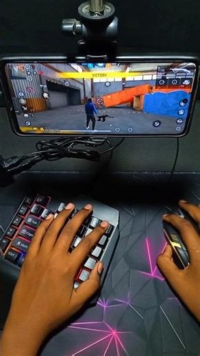 free fire keyboard mouse ⌨️🖱️📱 game play #shorts #gaming