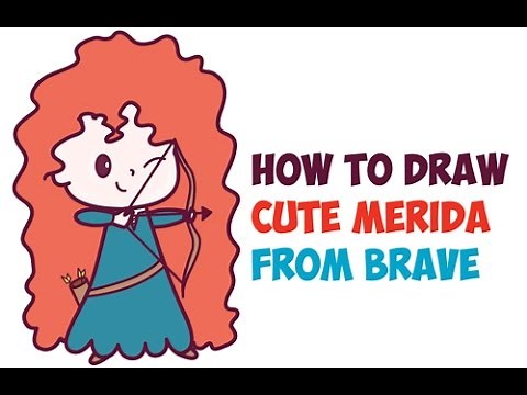 How to Draw Merida from Brave Step by Step Easy (Cute / Chibi / Kawaii) Drawing for Beginners