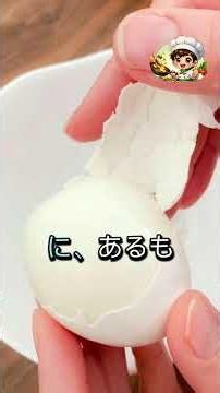 卵をお湯だけで茹でるな！殻が自らツルンと剥がれ落ちるプロの神技！ #ゆで卵の作り方 #おすすめ #裏技 #生活の知恵 #暮らしの知恵