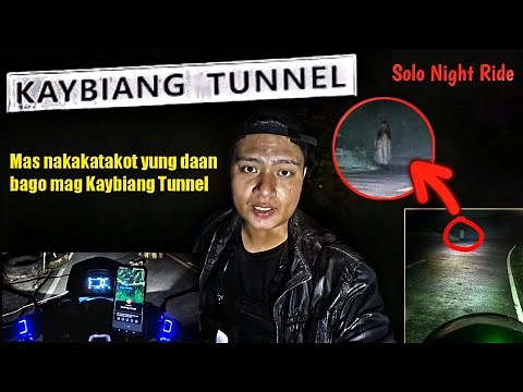 WHITELADY sa KAYBIANG TUNNEL | Creepy Solo Night Ride