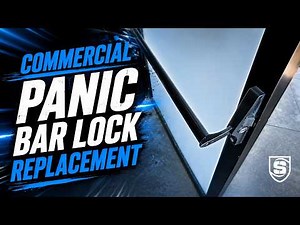 Commercial Panic Bar Lock Replacement & High-Security Cylinder Installation