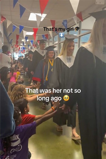 She was once the kids clapping and chanting “Seniors, Seniors!” .. and then i blinked, and here we are! Little brother is there(4th grade) cheering her on! Bittersweet! 🎓 #seniorwalk #fypシ #classof26 #fyp