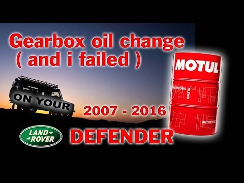 Gearbox oil change (and i failed) Land Rover Defender 2007-2016