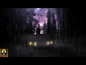Thunderstorm Sounds with Rain, Thunder and Sounds of Owls and Wolves for Sleep, Study, Relax
