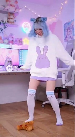 Cute Gamer Girl Crushes Teddy Bear in socks (Fan Request)