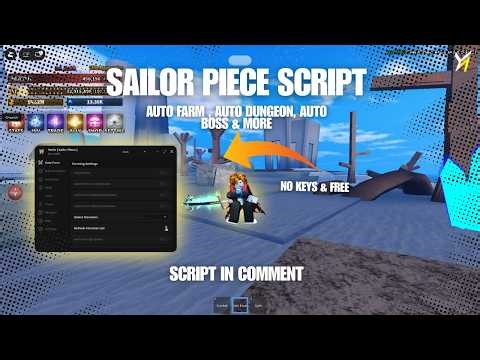 🌊 Sailor Piece Script [Free & No keys] | Auto Farms, Auto Boss, Auto Dungeons & More - Yenix hub