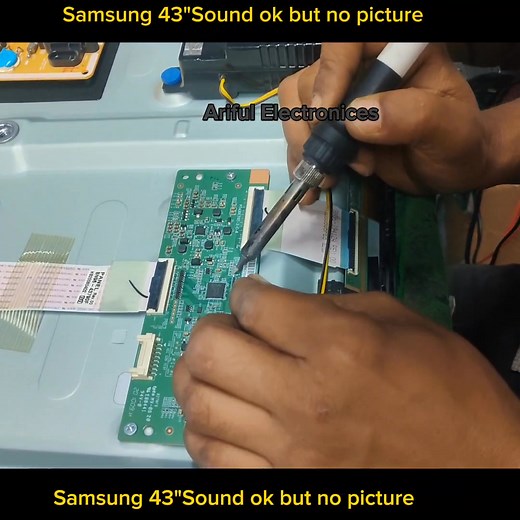 Samsung Smart led tv Sound ok but no picture #SonyTVRepair #SamsungTvRepair #PanelRepair #arifulelectronices #TVRepair | Ariful Electronics